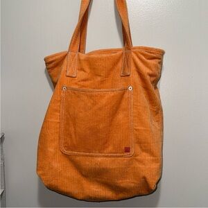 Urban outfitters Orange Corduroy Tote Bag
